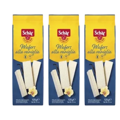 Schar Wafers Alla Vanigllia 125gr  3 Adet  resmi