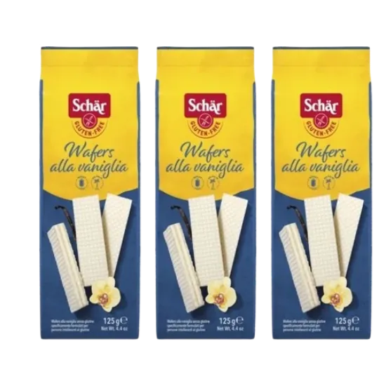 Schar Wafers Alla Vanigllia 125gr  3 Adet  resmi