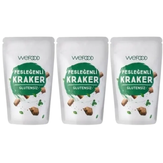 Wefood Fesleğenli Kraker  3 Adet  resmi