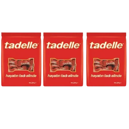 Tadelle Glutensiz Fındık Dolgulu Sütlü Çikolata 200 gr  3 adet  resmi
