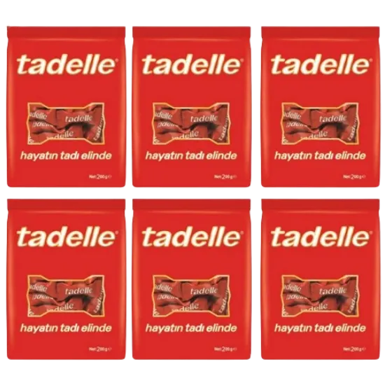 Tadelle Glutensiz Fındık Dolgulu Sütlü Çikolata 200 gr  6 adet  resmi