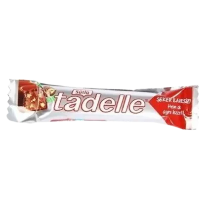 Tadelle Şekersiz Fındık Dolgulu Sütlü Çikolata 20 gr   resmi