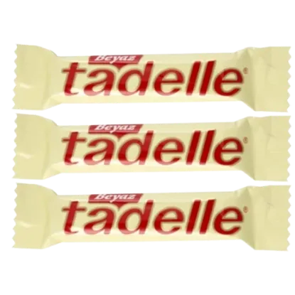 Tadelle Beyaz Çikolata Kaplamalı Fındık Dolgulu Sütlü Çikolata 30 gr  3 adet  resmi