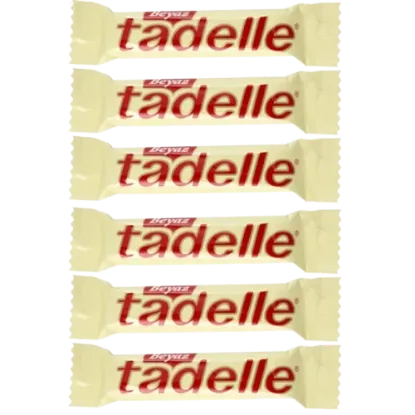 Tadelle Beyaz Çikolata Kaplamalı Fındık Dolgulu Sütlü Çikolata 30 gr  6 adet  resmi