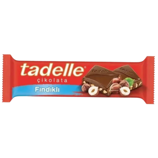 Tadelle Tablet Çikolata Sütlü Fındıklı 30 gr   resmi