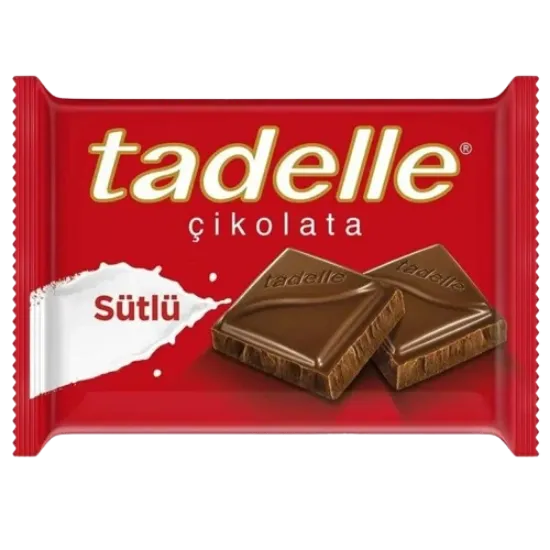 Tadelle Tablet Çikolata Sütlü 60 gr  6 adet  resmi