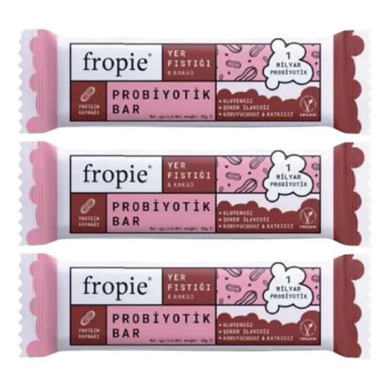 Fropie Glutensiz Probiyotik Bar- Kaju&Chia 35 gr  3 adet  resmi